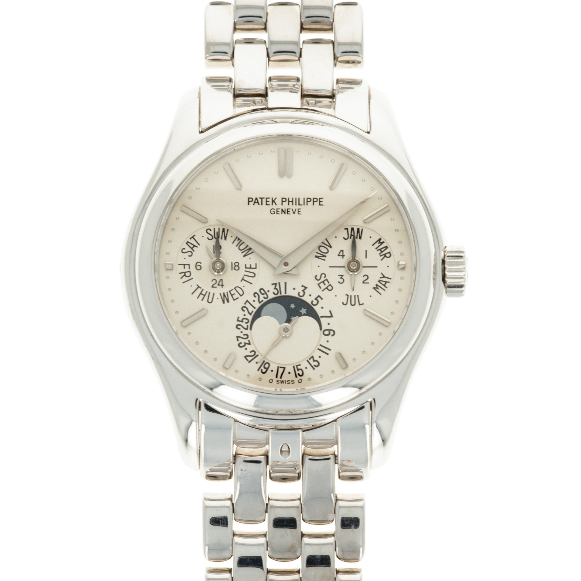 Patek Philippe - Patek Philippe White Gold Perpetual Calendar Watch Ref. 5136 - The Keystone Watches