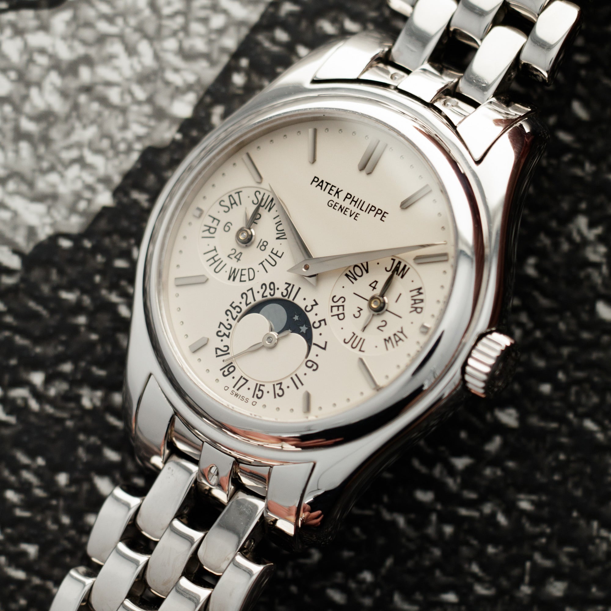 Patek Philippe - Patek Philippe White Gold Perpetual Calendar Watch Ref. 5136 - The Keystone Watches