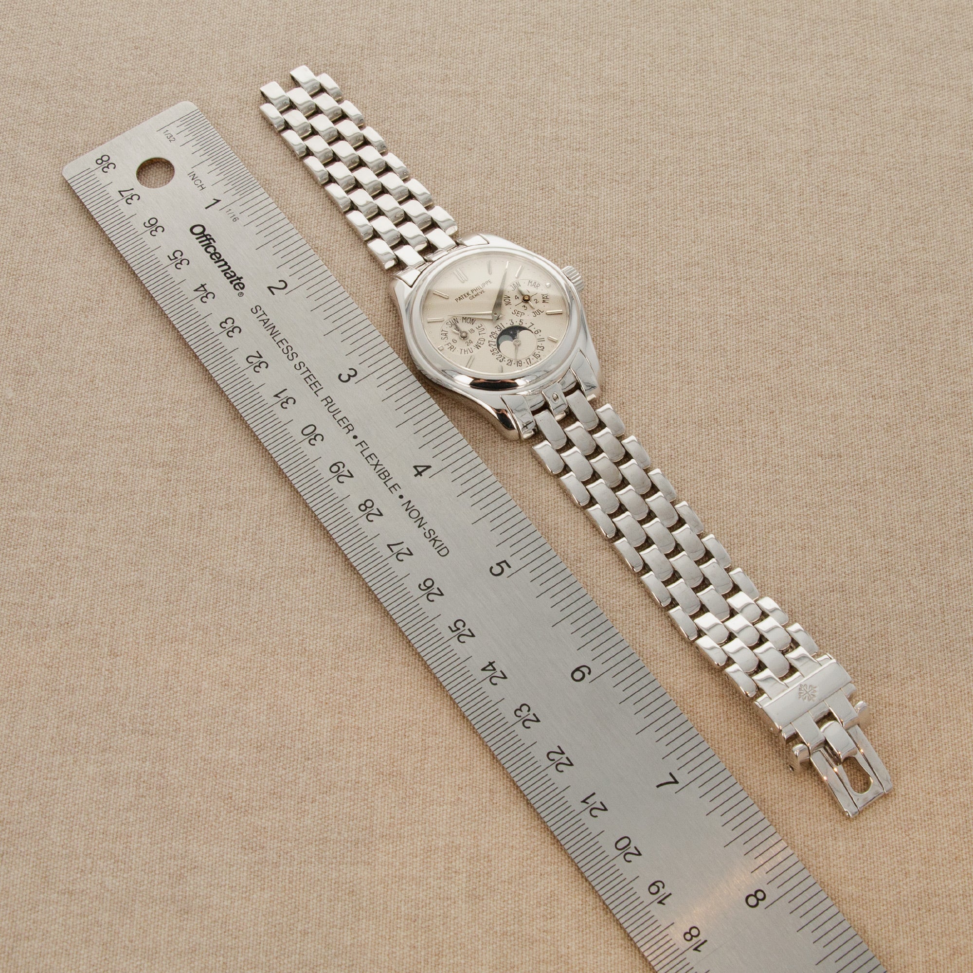 Patek Philippe - Patek Philippe White Gold Perpetual Calendar Watch Ref. 5136 - The Keystone Watches