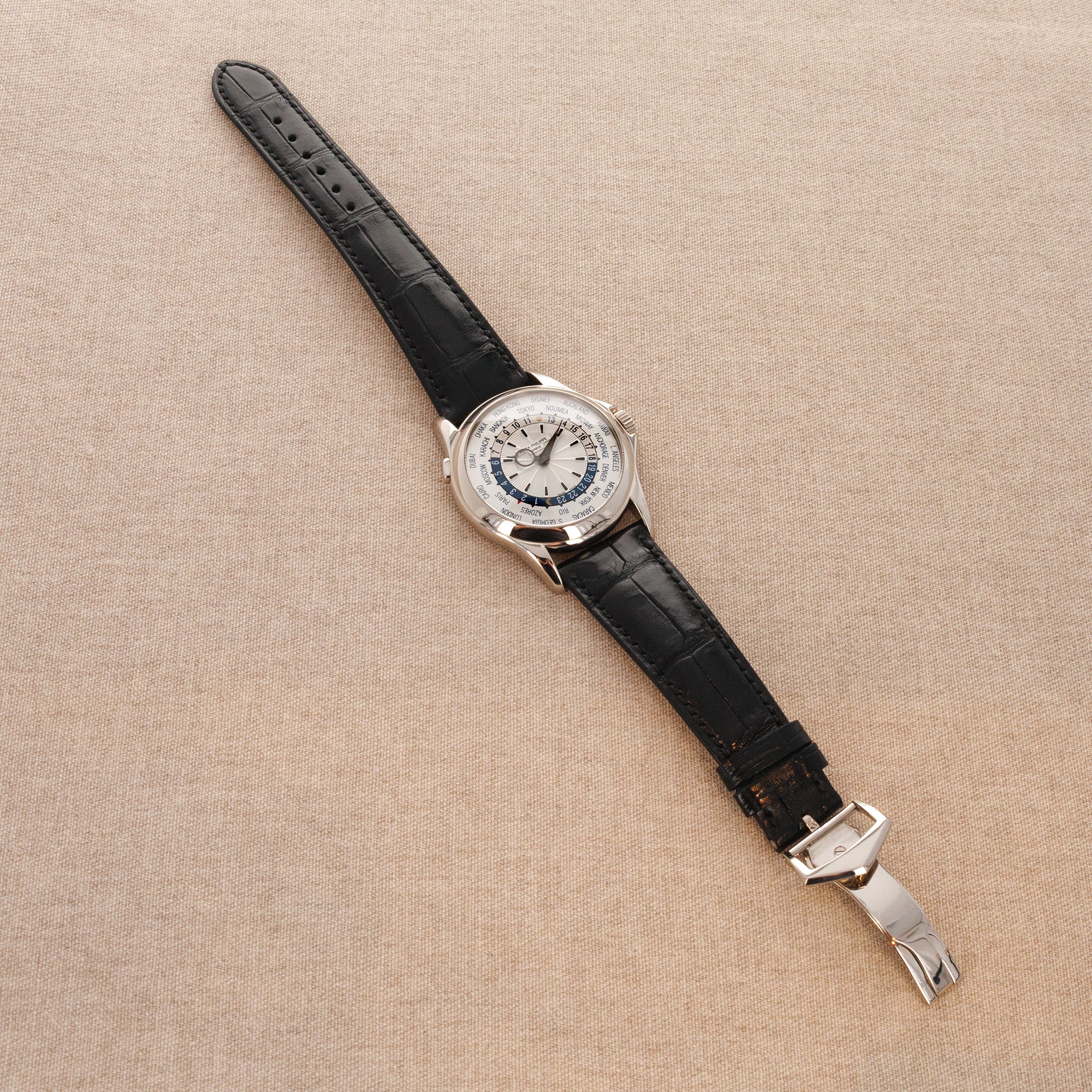 Patek Philippe - Patek Philippe White Gold World Time Watch Ref. 5130 - The Keystone Watches