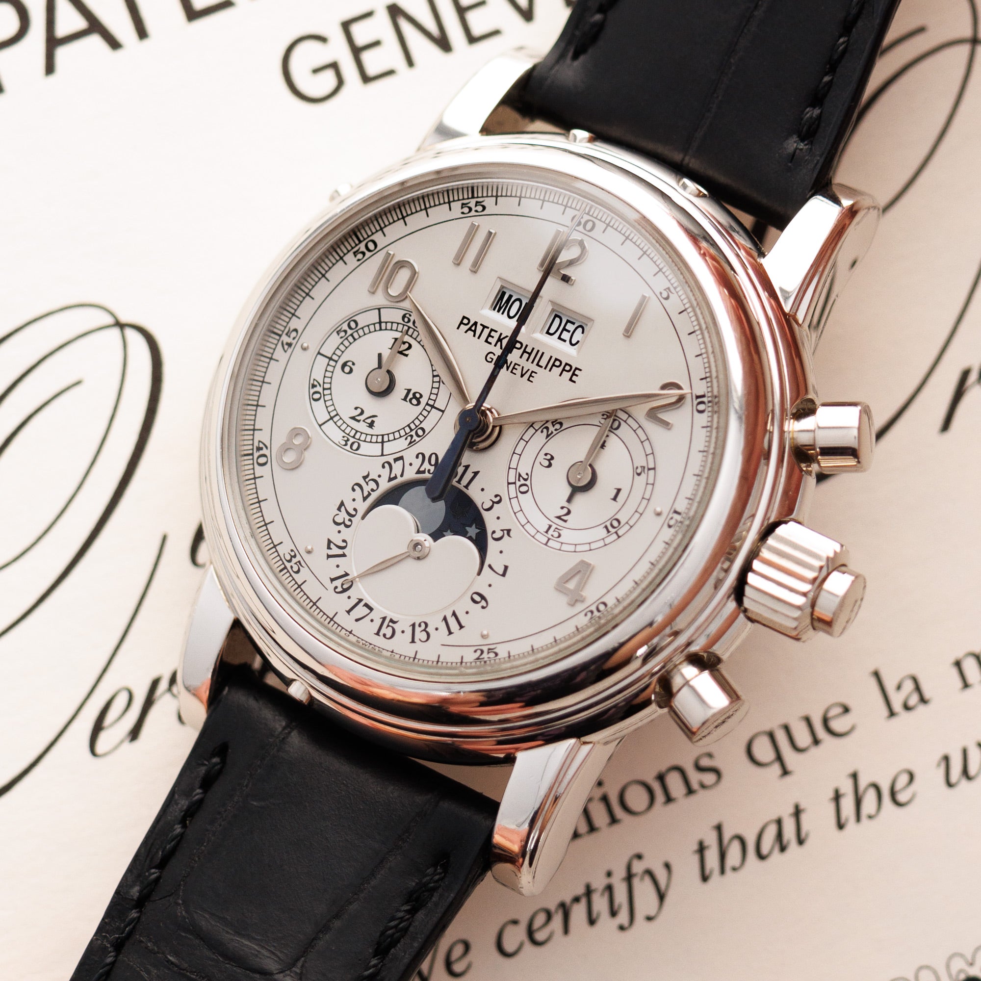 Patek Philippe - Patek Philippe Platinum Perpetual Calendar Split Seconds Chronograph Ref. 5004 - The Keystone Watches
