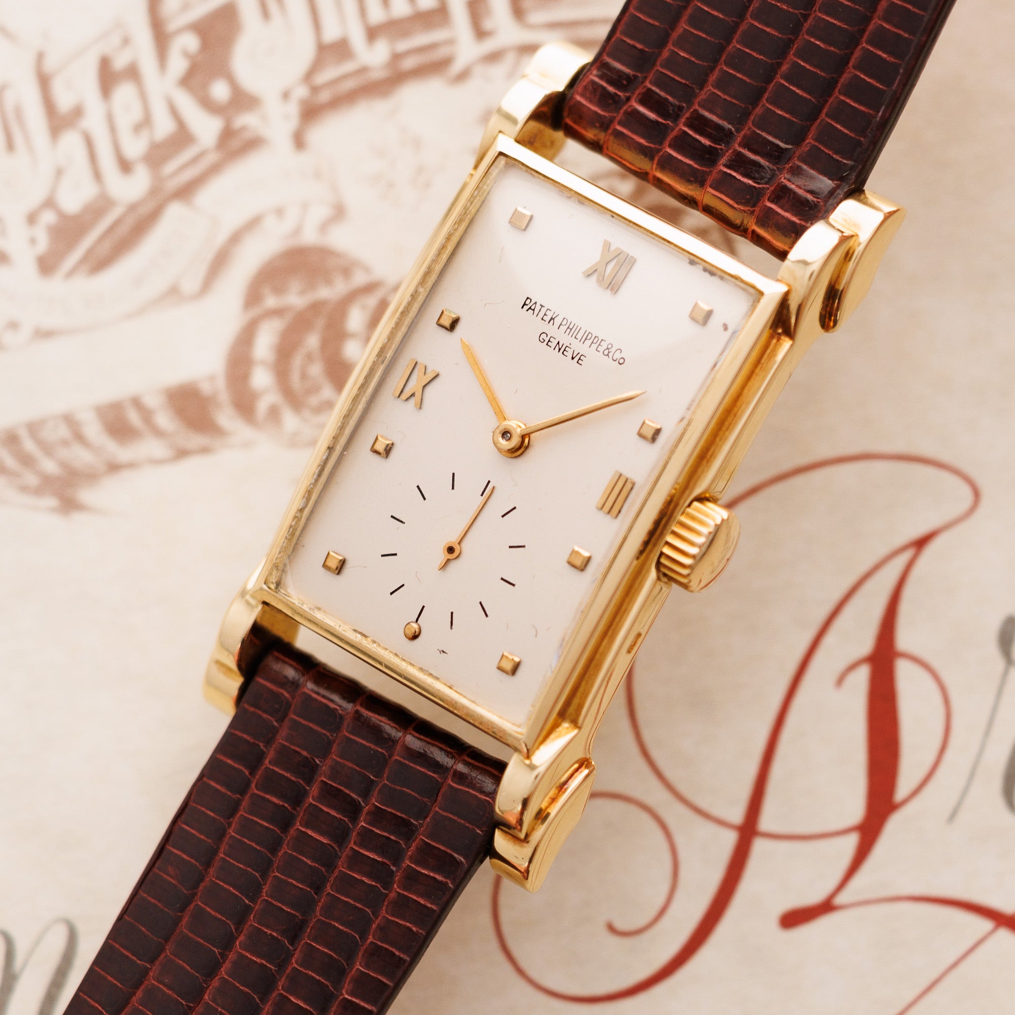 Patek Philippe - Patek Philippe Yellow Gold Rectangular Watch Ref. 2415 - The Keystone Watches