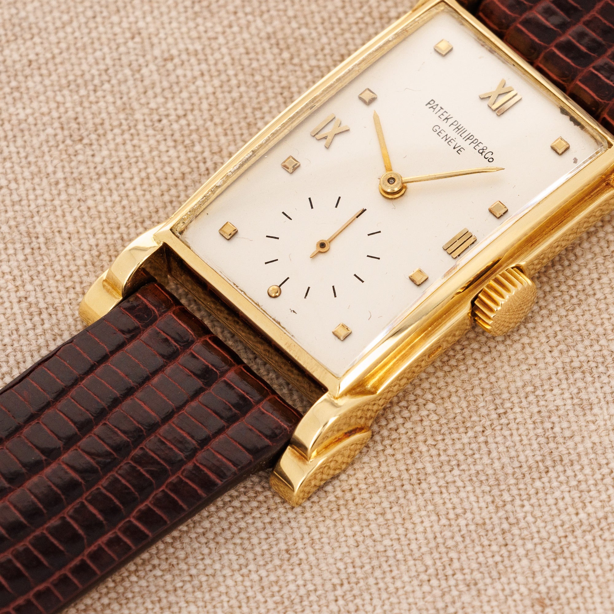 Patek Philippe - Patek Philippe Yellow Gold Rectangular Watch Ref. 2415 - The Keystone Watches