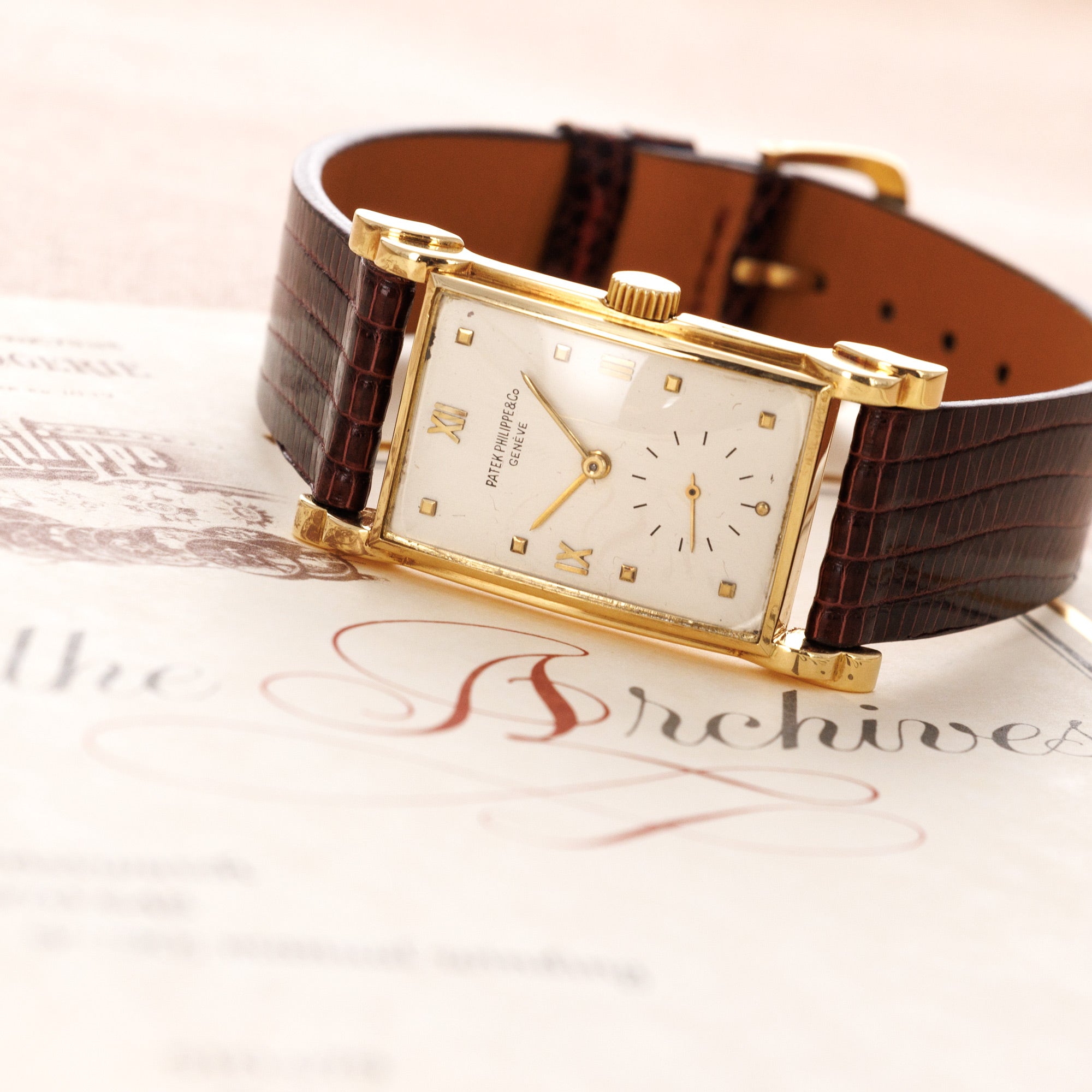 Patek Philippe - Patek Philippe Yellow Gold Rectangular Watch Ref. 2415 - The Keystone Watches