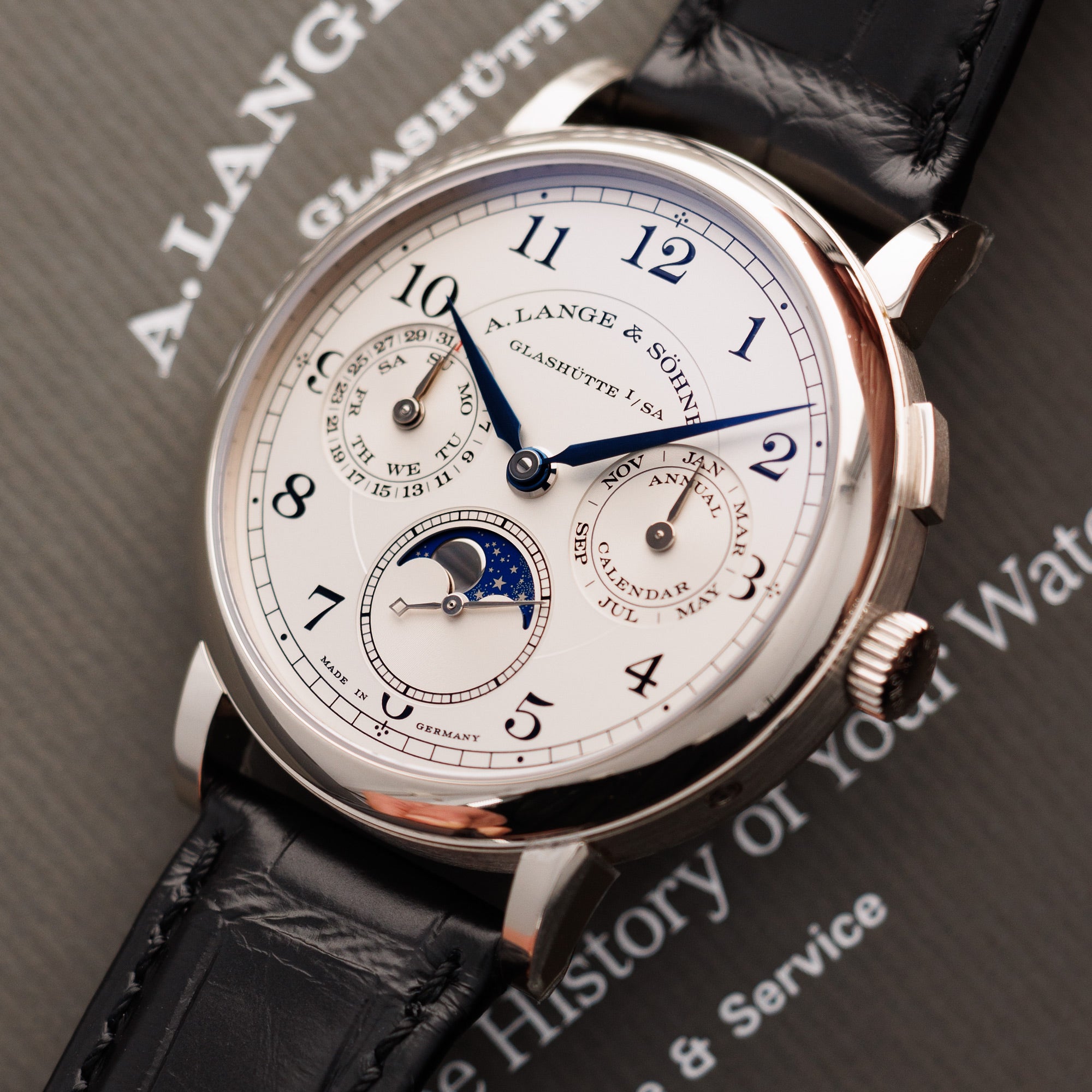 A. Lange & Sohne - A. Lange & Sohne White Gold 1815 Annual Calendar Watch Ref. 238.026 - The Keystone Watches