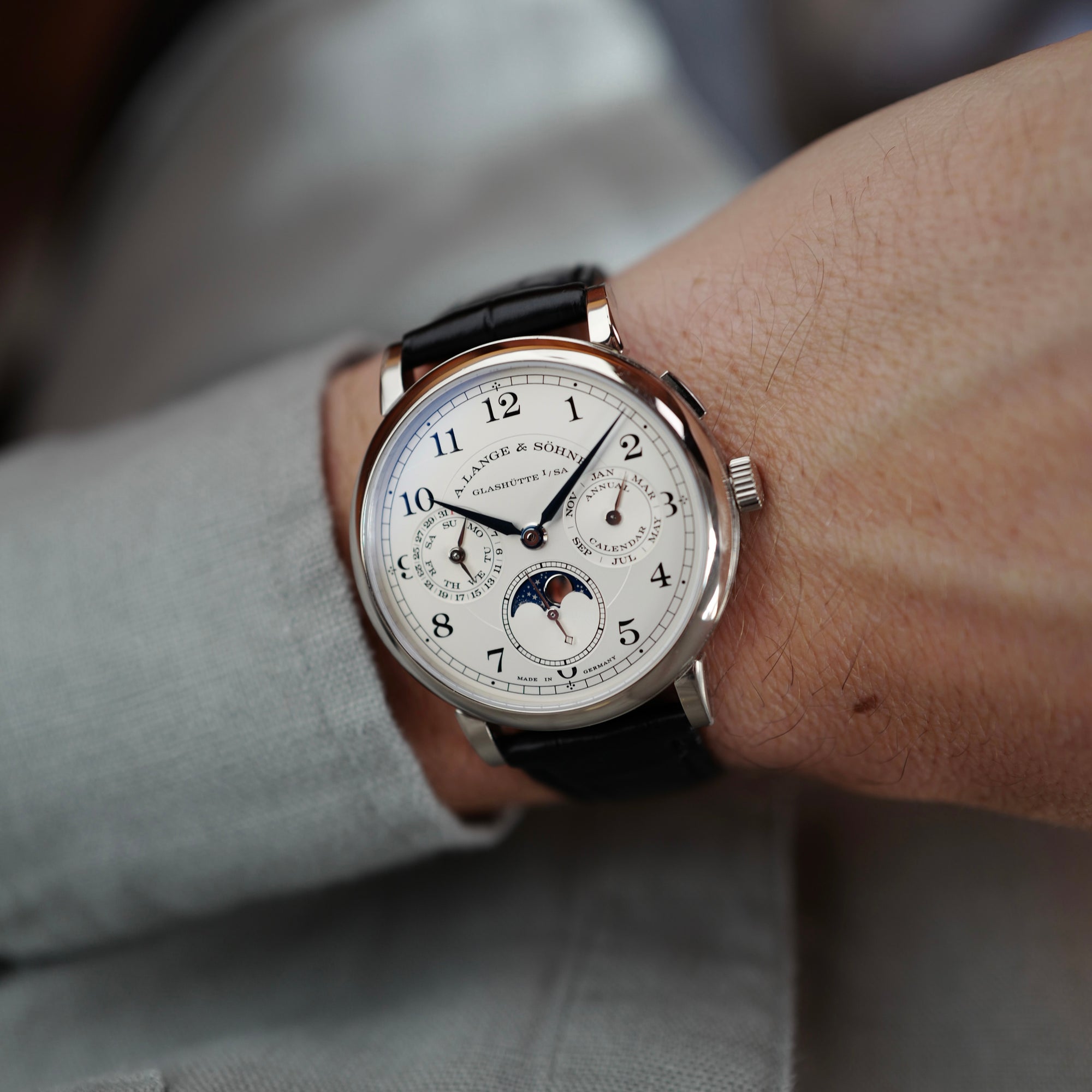 A. Lange & Sohne - A. Lange & Sohne White Gold 1815 Annual Calendar Watch Ref. 238.026 - The Keystone Watches