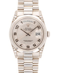 Rolex - Rolex Platinum Day-Date Ref. 18296 with Factory Diamond Dial and Lugs - The Keystone Watches