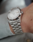 Rolex - Rolex Platinum Day-Date Ref. 18296 with Factory Diamond Dial and Lugs - The Keystone Watches