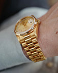 Rolex - Rolex Yellow Gold Day Date Ruby Diamond String Dial Ref. 18238 (NEW ARRIVAL) - The Keystone Watches