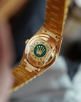 Rolex - Rolex Yellow Gold Day Date Ruby Diamond String Dial Ref. 18238 (NEW ARRIVAL) - The Keystone Watches