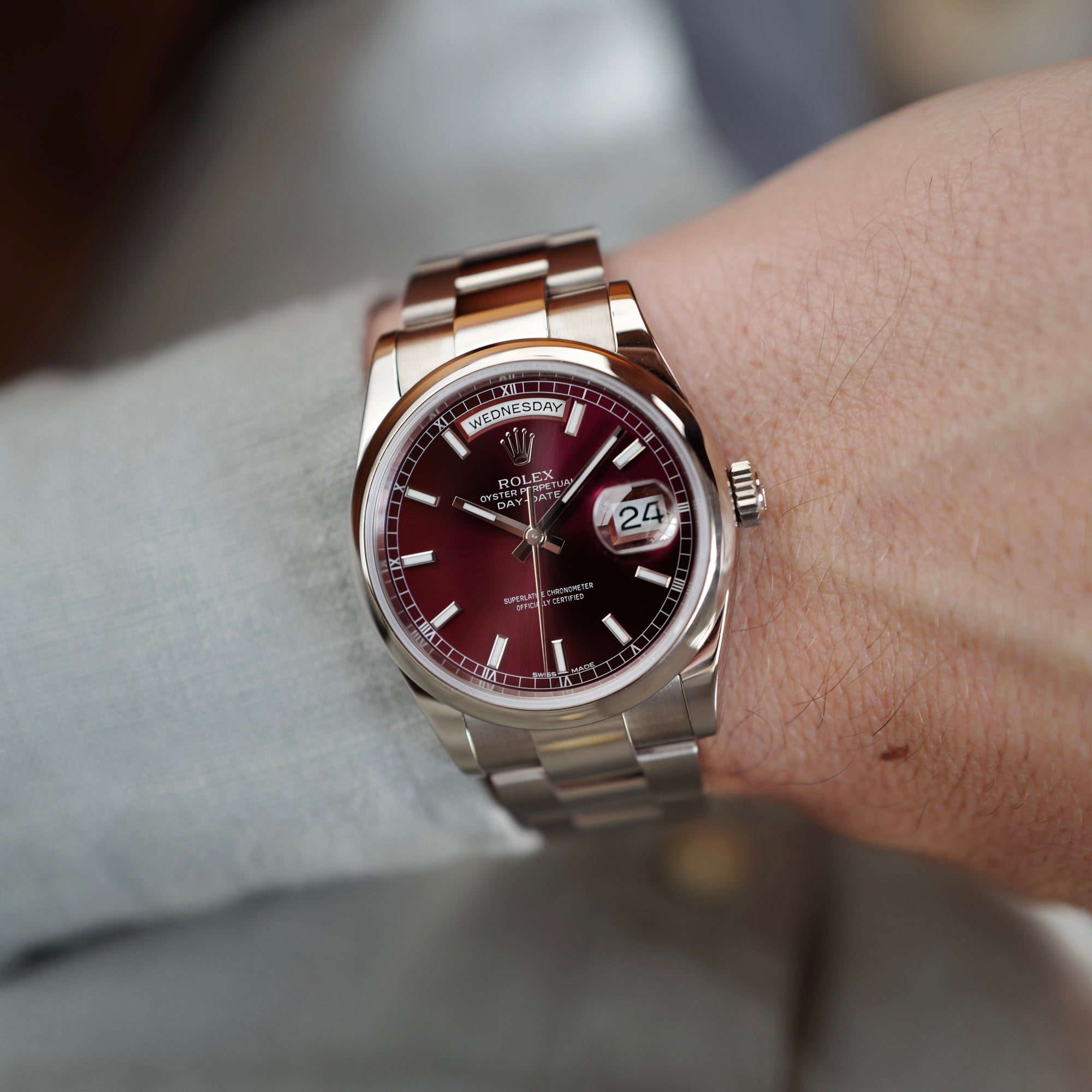 Rolex - Rolex White Gold Day-Date Ref. 118209 (NEW ARRIVAL) - The Keystone Watches
