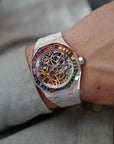 Audemars Piguet - Audemars Piguet White Gold Frosted Rainbow Royal Oak Ref. 15468 (NEW ARRIVAL) - The Keystone Watches