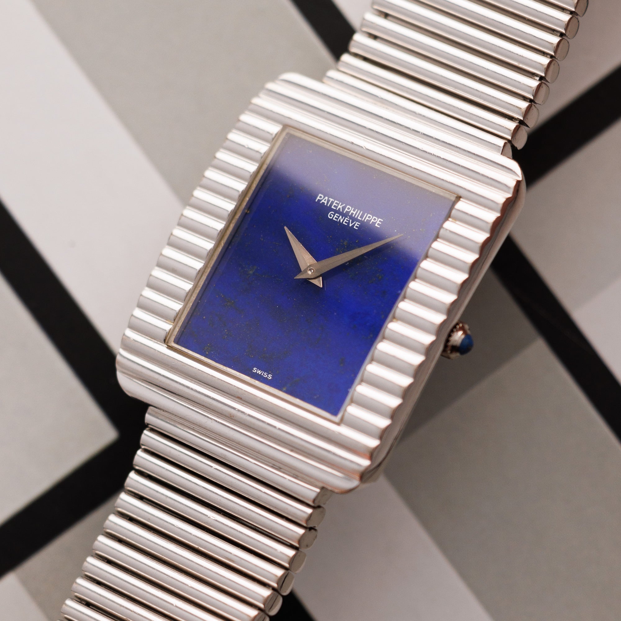 Patek Philippe - Patek Philippe White Gold Lapis Watch Ref. 3733 - The Keystone Watches