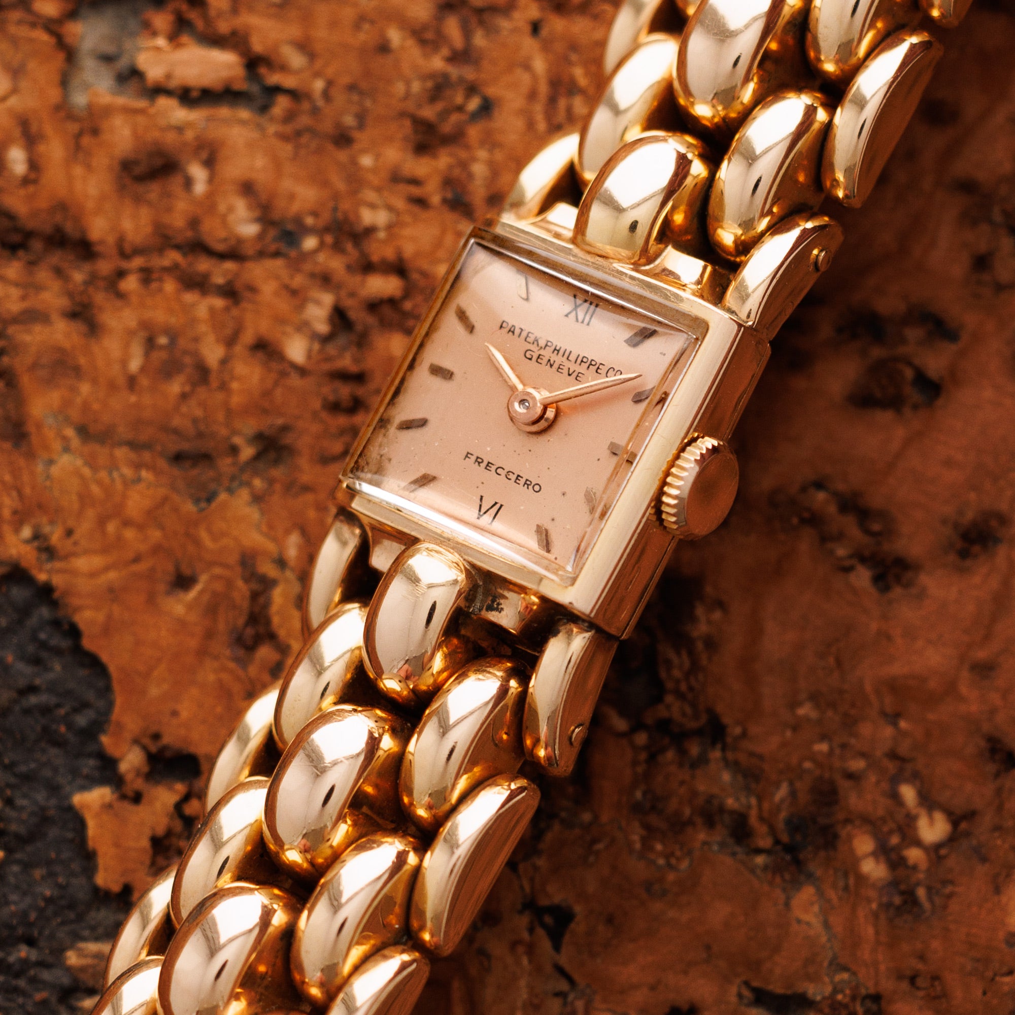 Patek Philippe - Patek Philippe Rose Gold Bracelet Watch Retailed by Freccero (NEW ARRIVAL) - The Keystone Watches