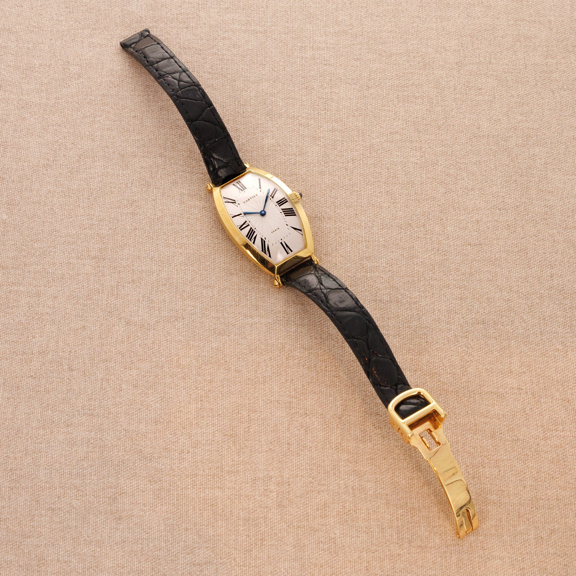 Cartier - Cartier Yellow Gold Tonneau Watch - The Keystone Watches