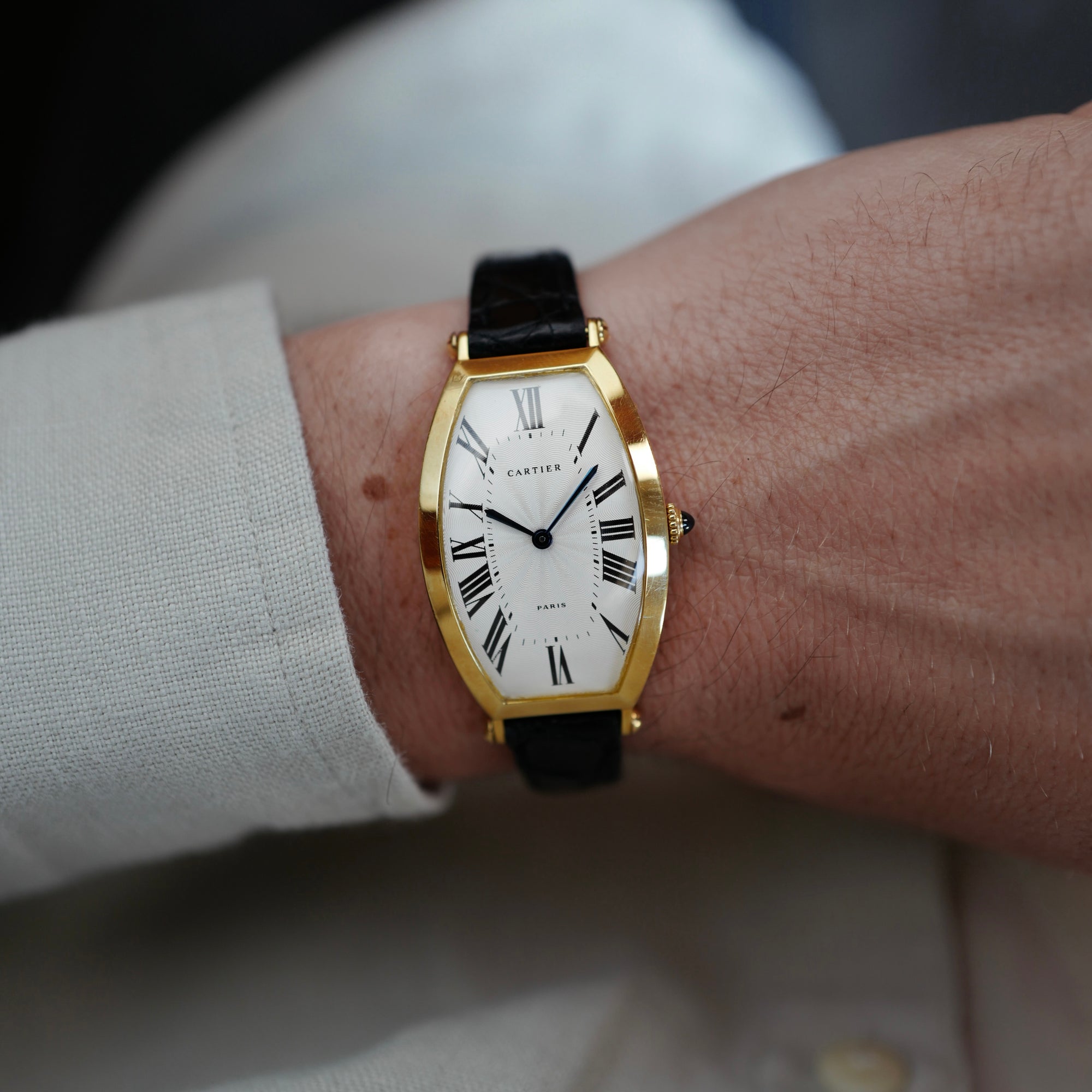 Cartier - Cartier Yellow Gold Tonneau Watch - The Keystone Watches