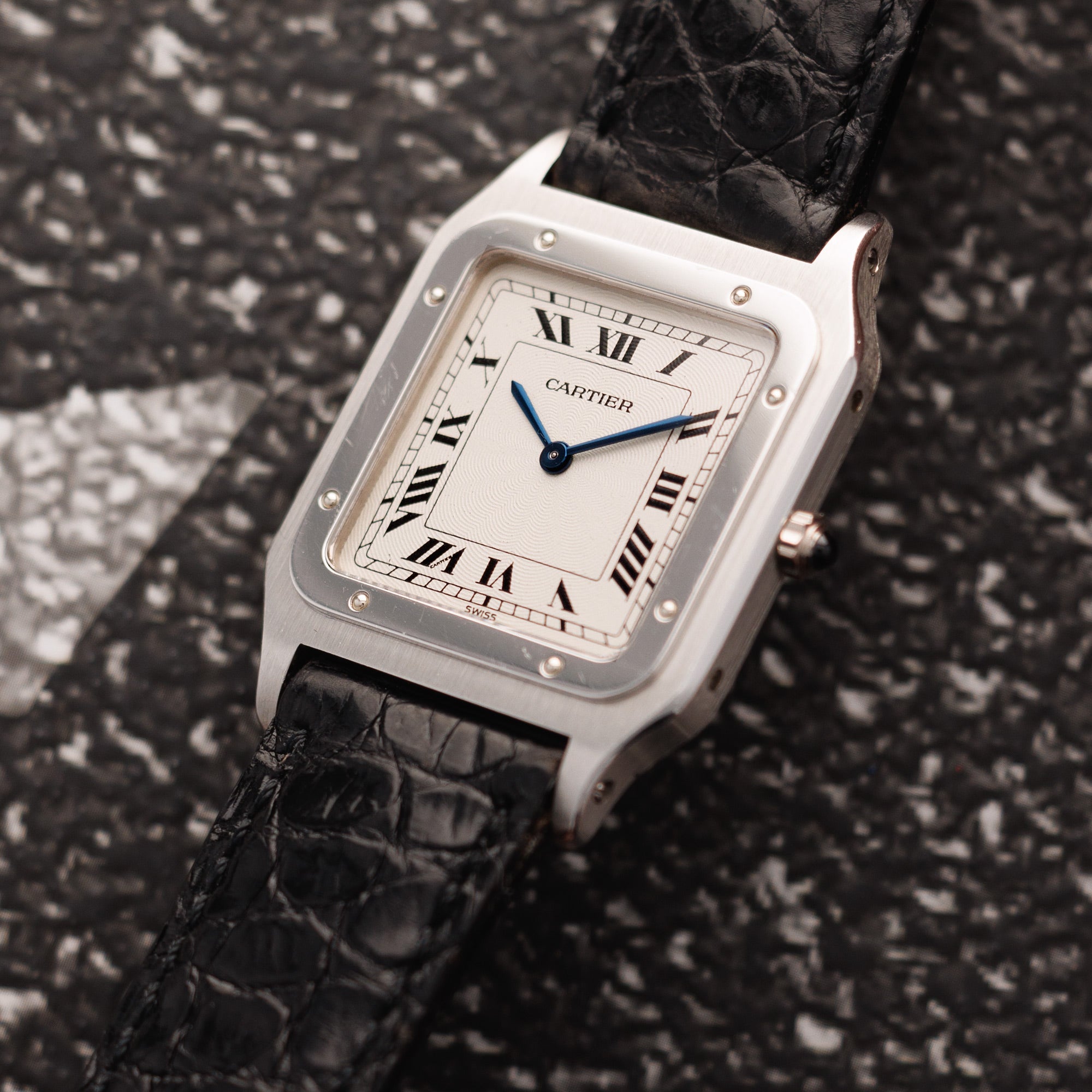 Cartier - Cartier Platinum Santos Mecanique Watch Ref. 1575 - The Keystone Watches