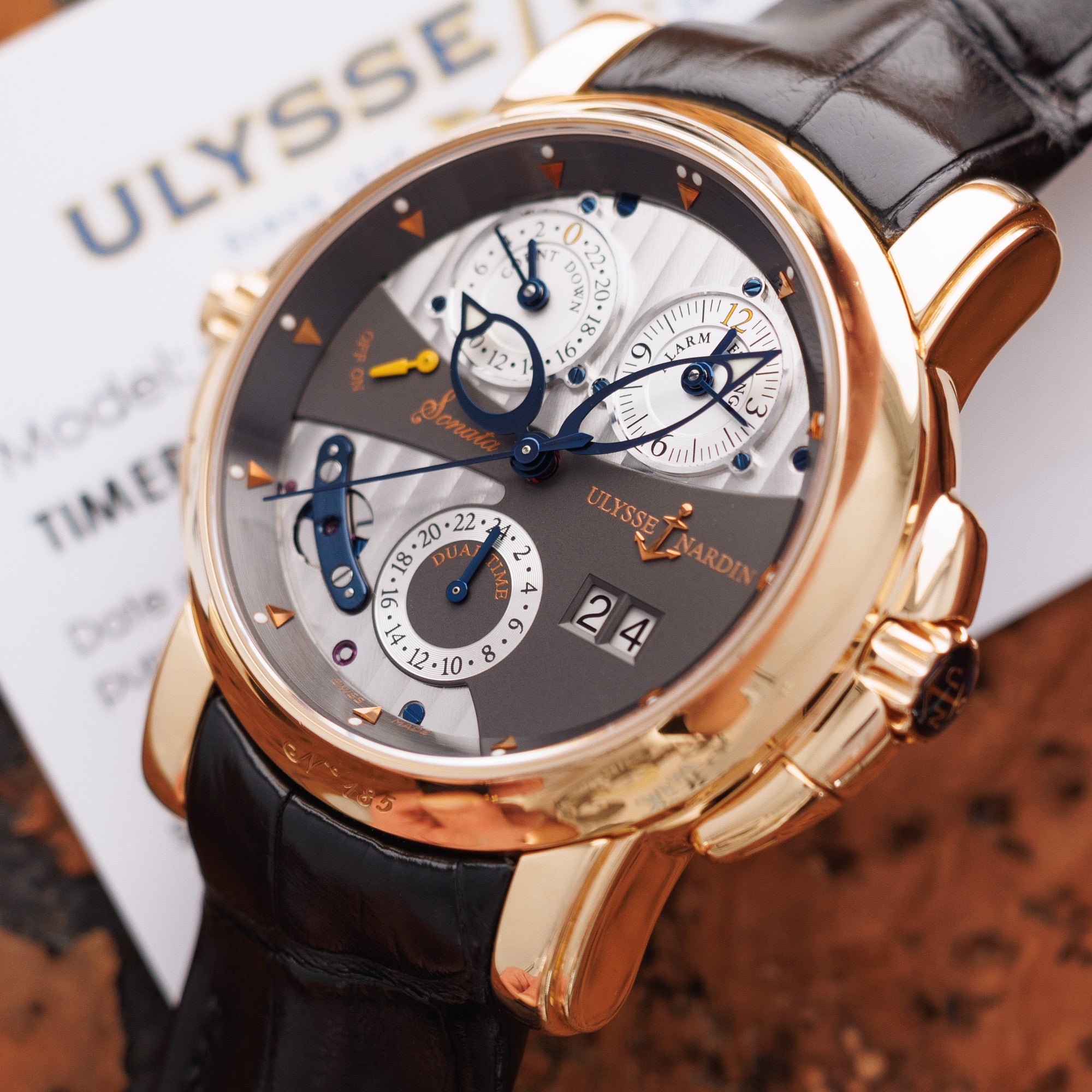 Ulysse Nardin - Ulysse Nardin Rose Gold Sonata Cathedral Watch Ref. 676-88 - The Keystone Watches