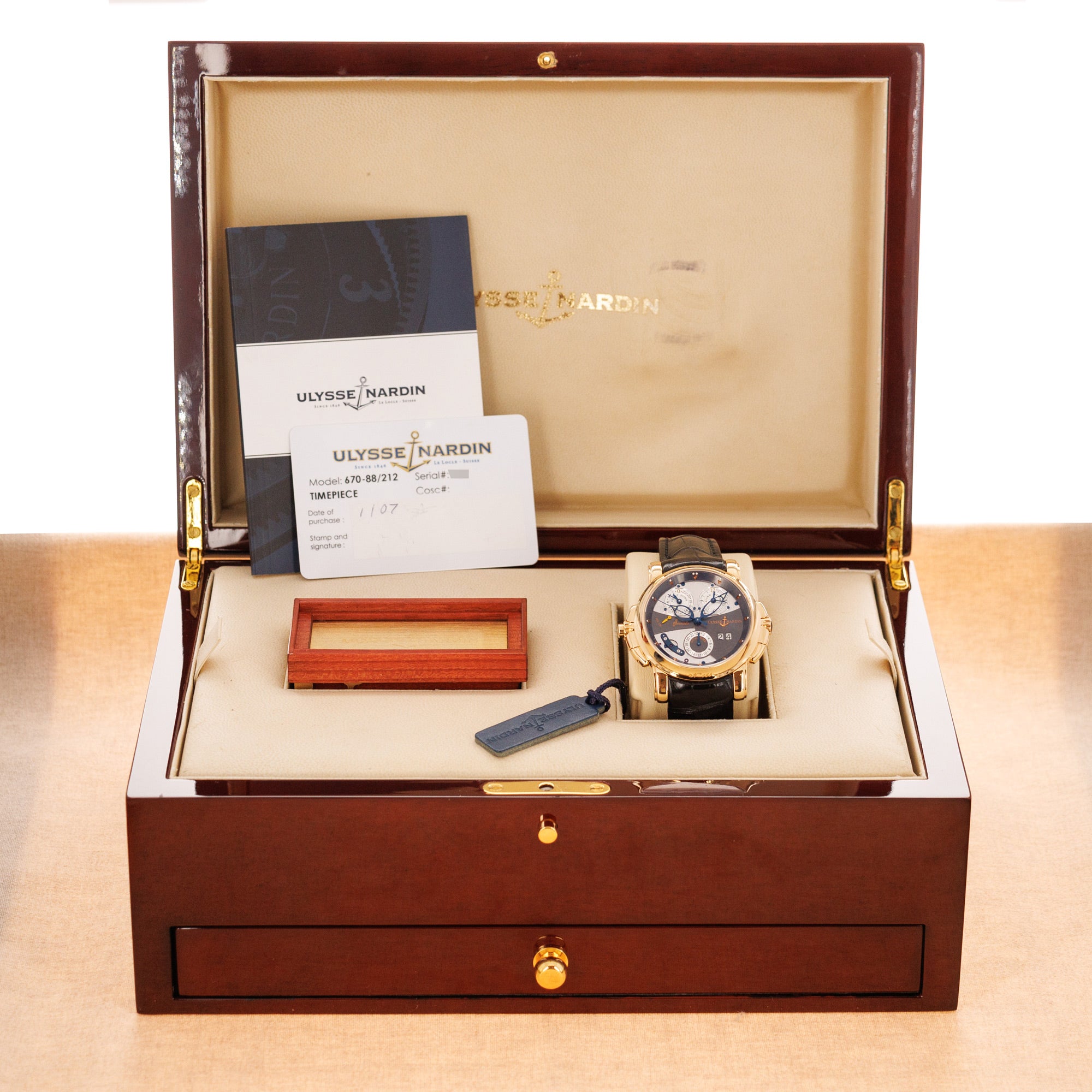 Ulysse Nardin - Ulysse Nardin Rose Gold Sonata Cathedral Watch Ref. 676-88 - The Keystone Watches