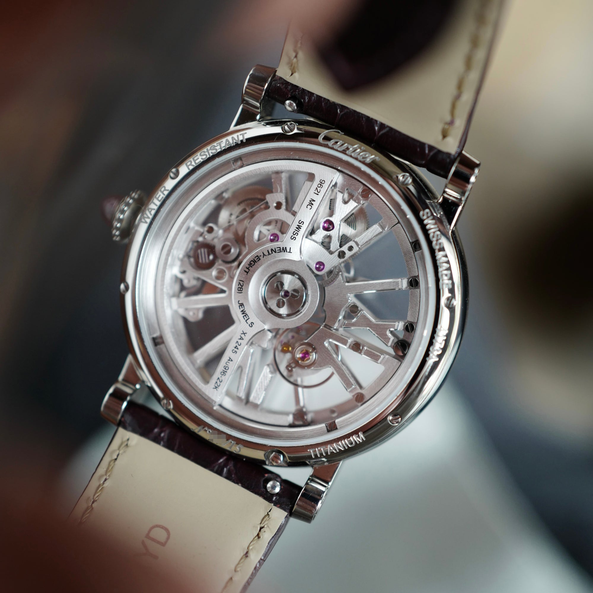 Cartier - Cartier Skeleton Rotonde de Cartier Skeleton Red Enamel Watch, One of 15 Ref. 4173 (NEW ARRIVAL) - The Keystone Watches