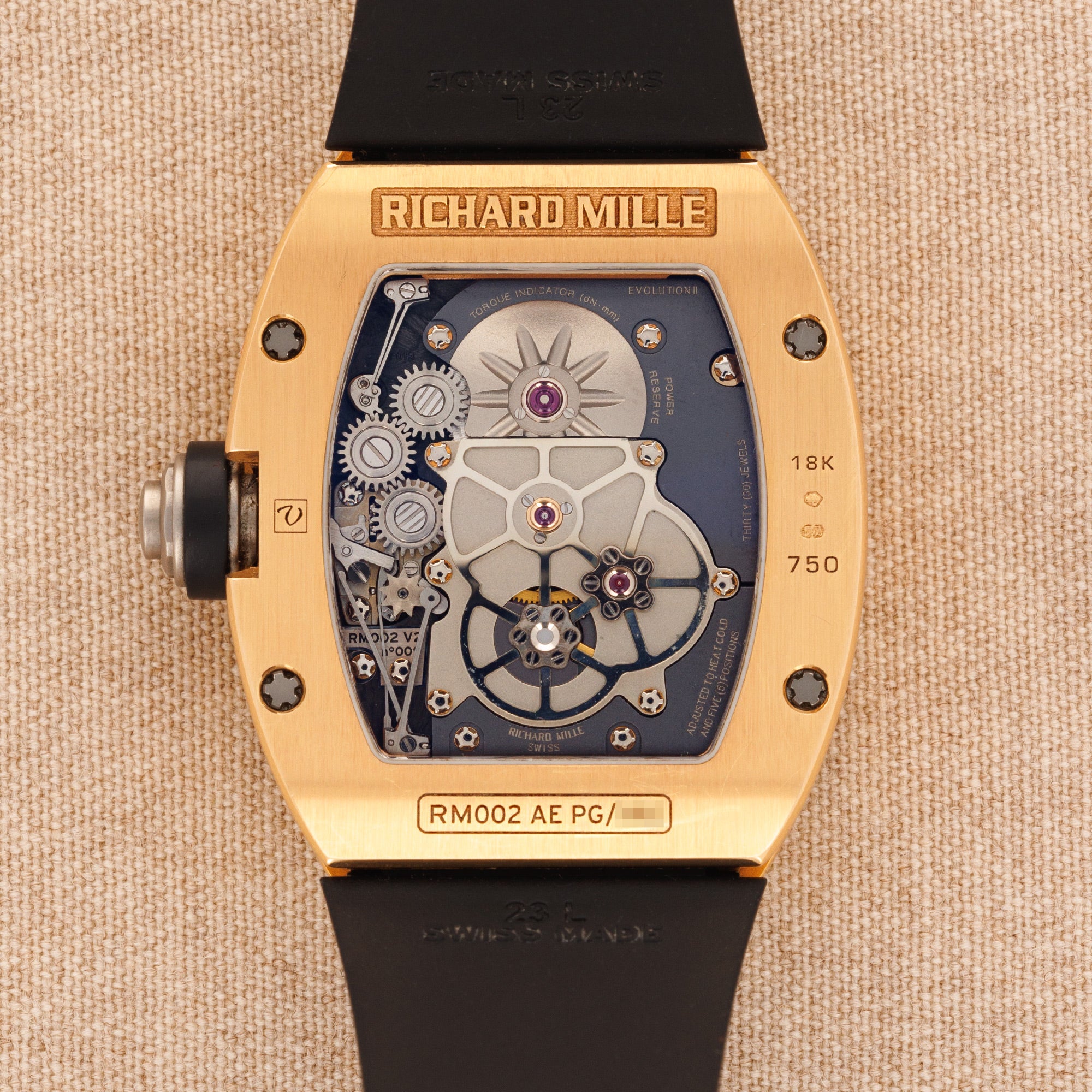 Richard Mille - Richard Mille Rose Gold Tourbillon RM002 - The Keystone Watches