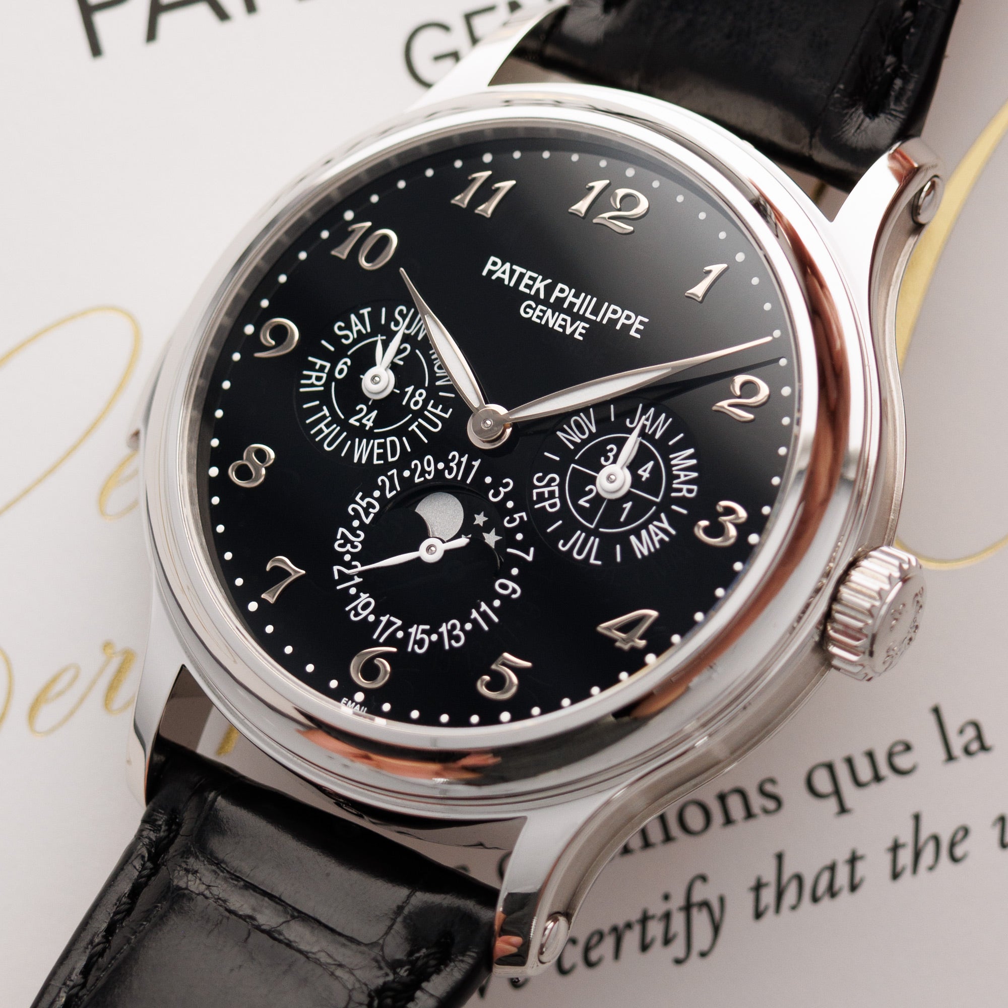 Patek Philippe - Patek Philippe Platinum Perpetual Calendar Minute Repeater Watch Ref. 5374 - The Keystone Watches