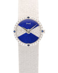 Piaget - Piaget White Gold, Lapis and Diamond Watch Ref. 9706 - The Keystone Watches