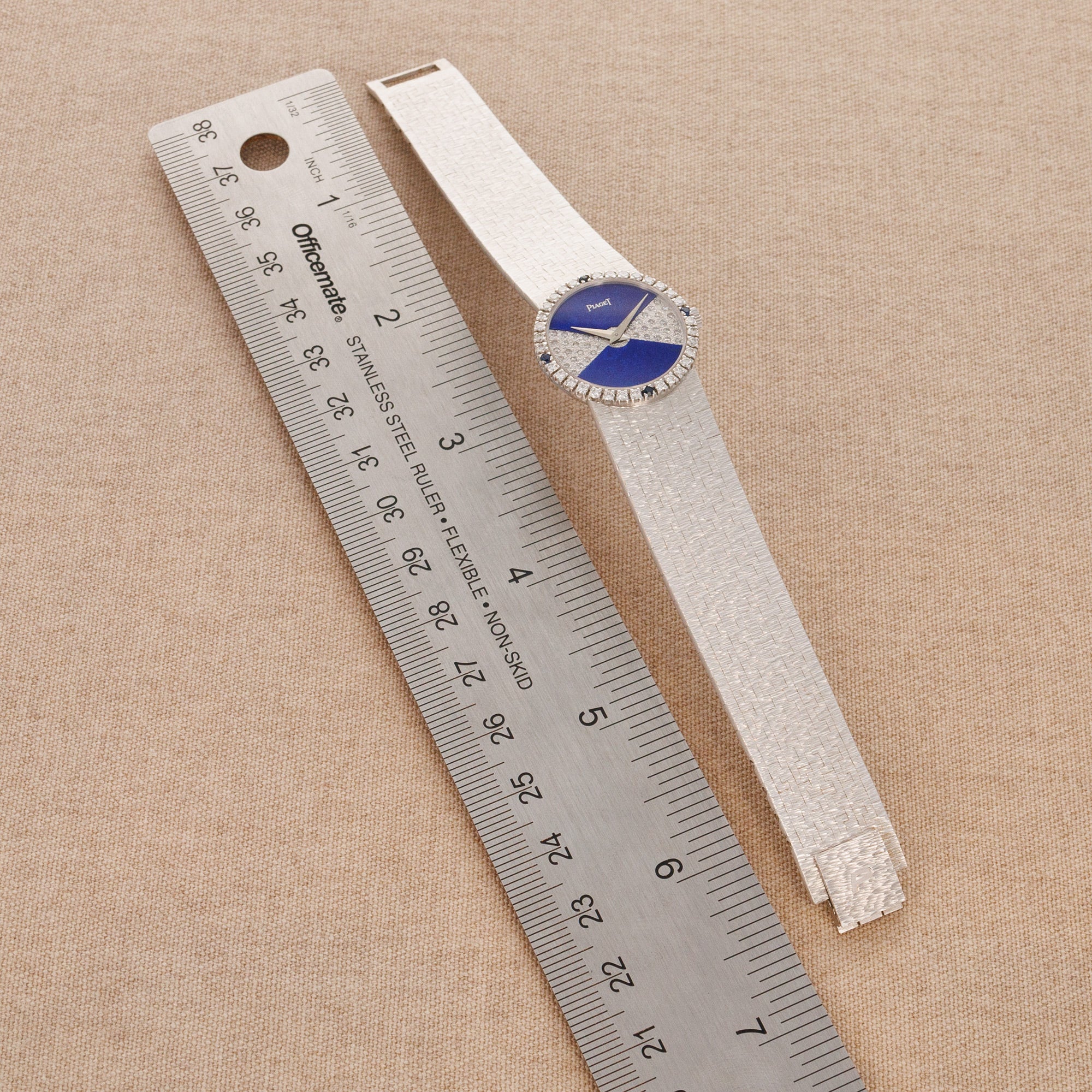 Piaget - Piaget White Gold, Lapis and Diamond Watch Ref. 9706 - The Keystone Watches