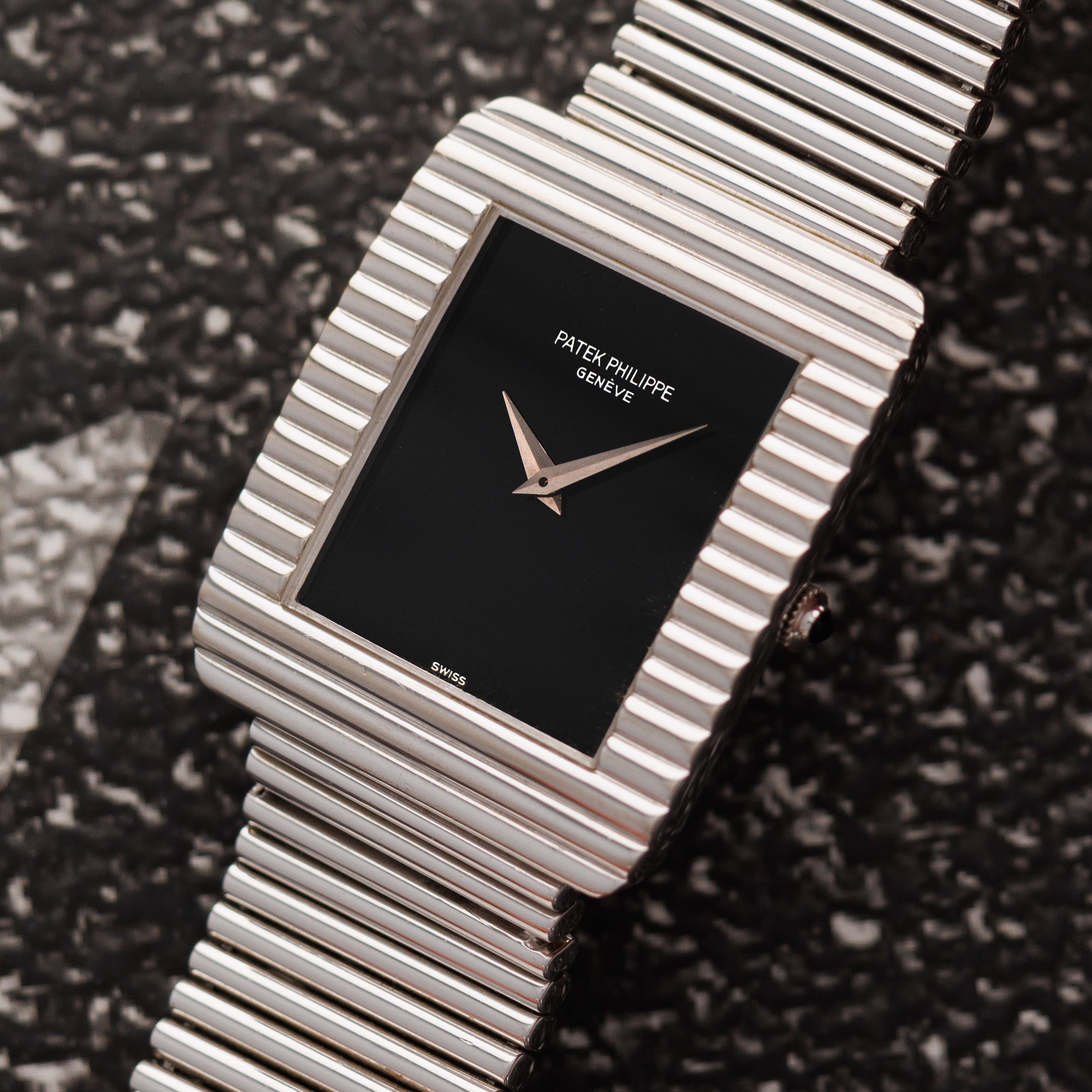 Patek Philippe - Patek Philippe White Gold Onyx Watch Ref. 3733 - The Keystone Watches