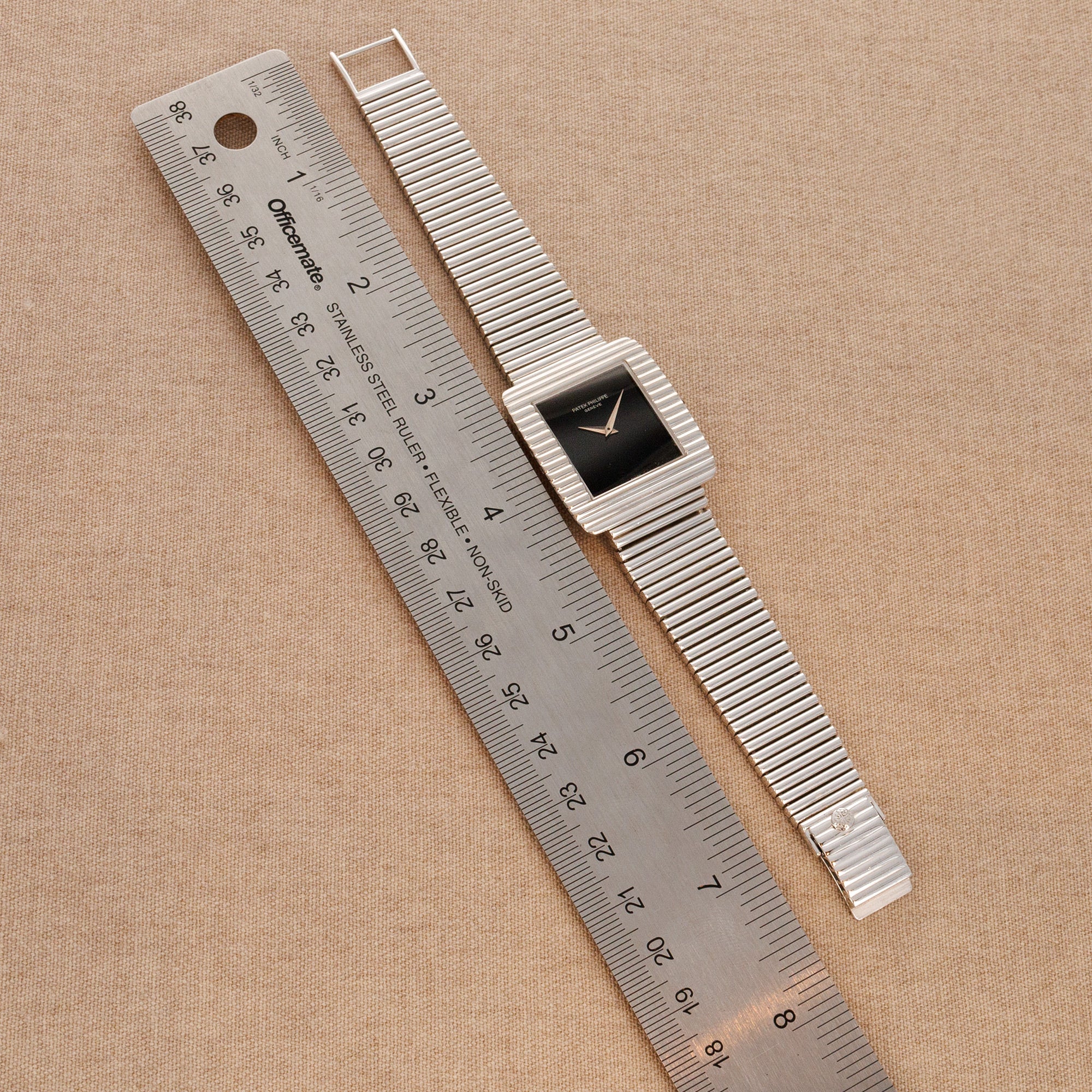 Patek Philippe - Patek Philippe White Gold Onyx Watch Ref. 3733 - The Keystone Watches