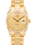 Rolex - Rolex Yellow Gold Day-Date Watch Ref. 18338 with Diamond Dial - The Keystone Watches