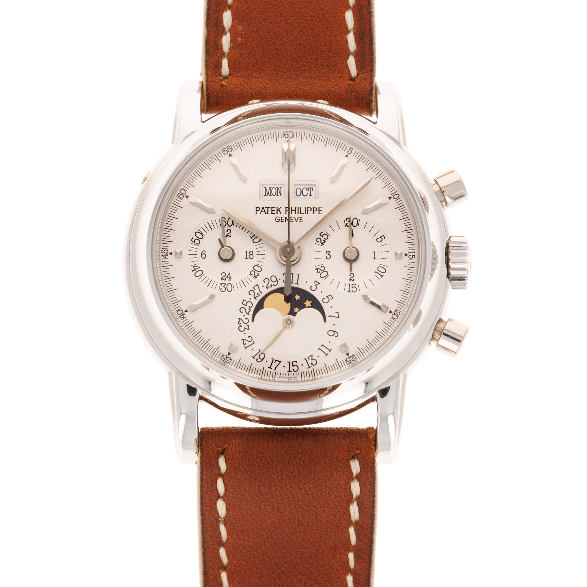 Patek Philippe - Patek Philippe Platinum Perpetual Calendar Chronograph Watch Ref. 3970 - The Keystone Watches