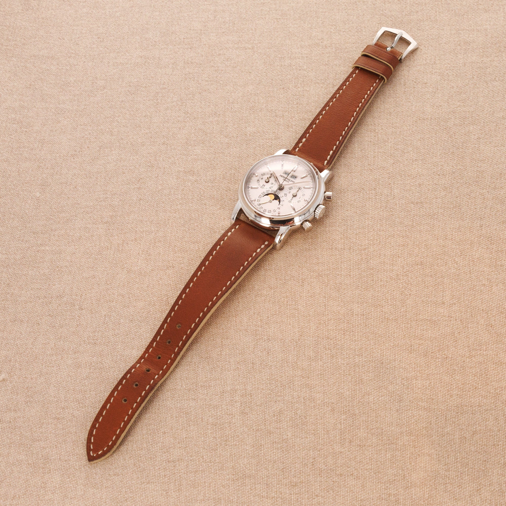 Patek Philippe - Patek Philippe Platinum Perpetual Calendar Chronograph Watch Ref. 3970 - The Keystone Watches