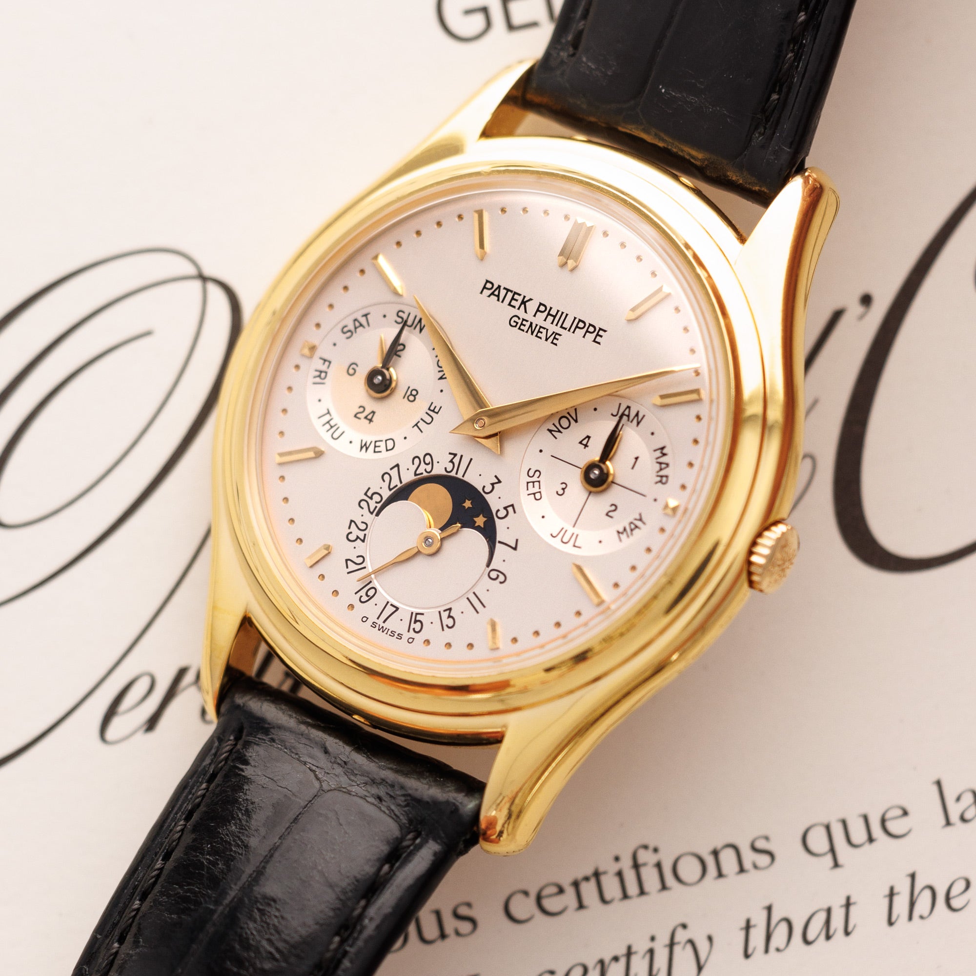 Patek Philippe - Patek Philippe Yellow Gold Perpetual Calendar Watch Ref. 3940 - The Keystone Watches