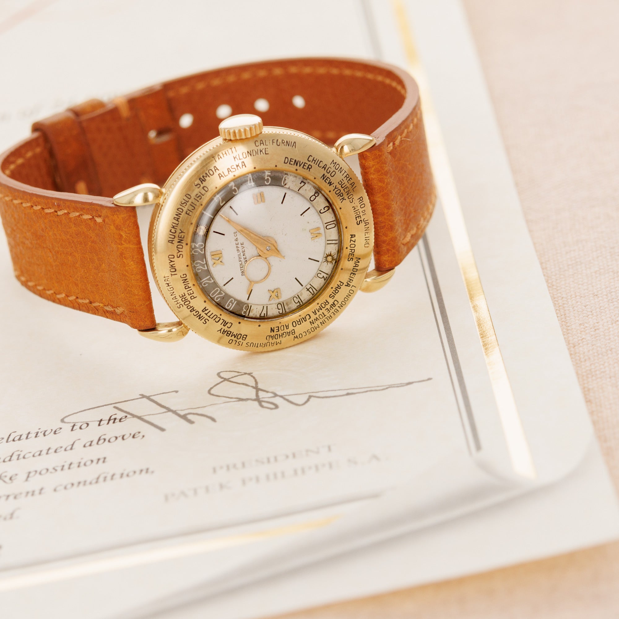 Patek Philippe - Patek Philippe Yellow Gold World Time Watch Ref. 1415 - The Keystone Watches