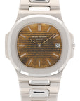 Patek Philippe - Patek Philippe Steel Nautilus Watch Ref. 3700 with Tropical Brown Dial - The Keystone Watches