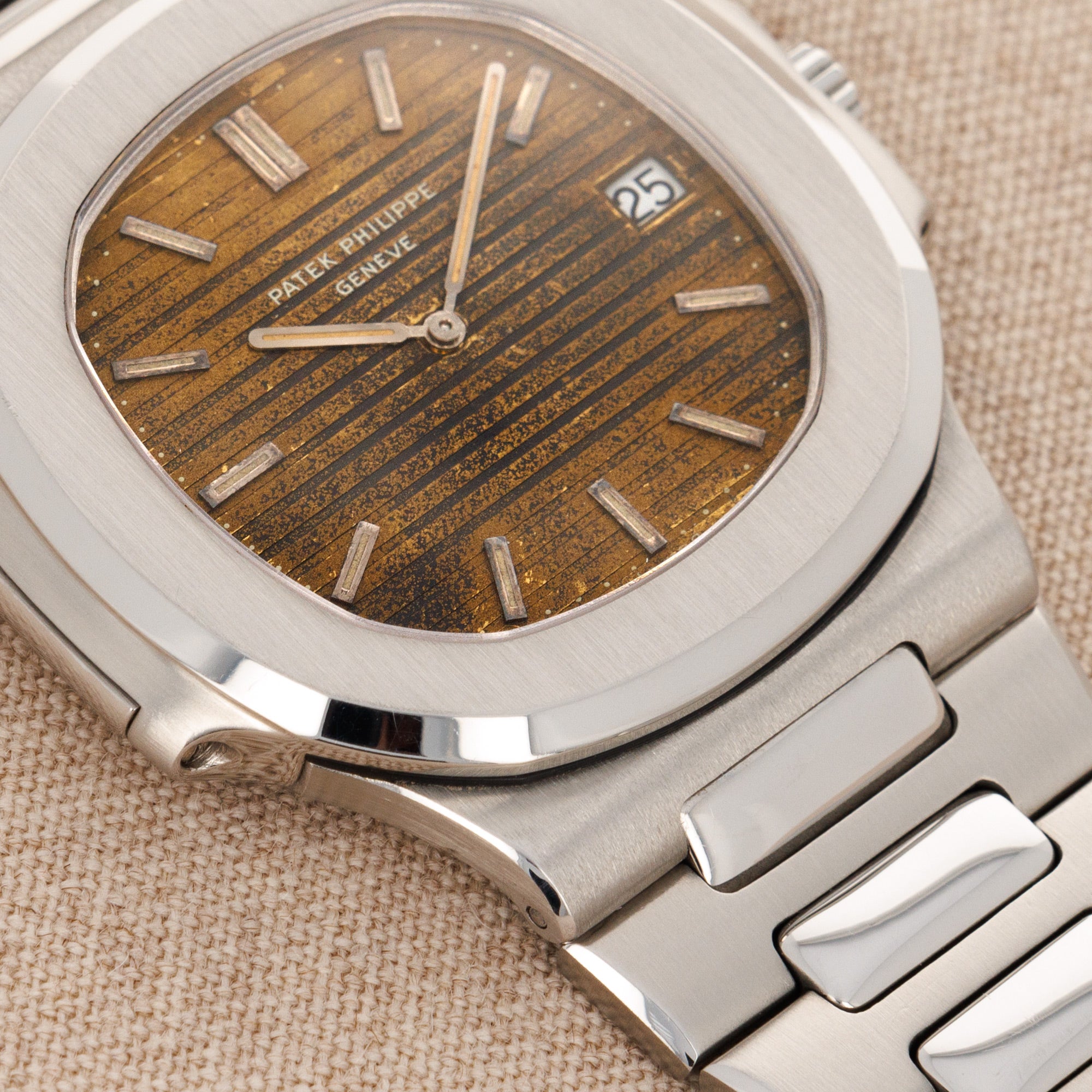 Patek Philippe - Patek Philippe Steel Nautilus Watch Ref. 3700 with Tropical Brown Dial - The Keystone Watches
