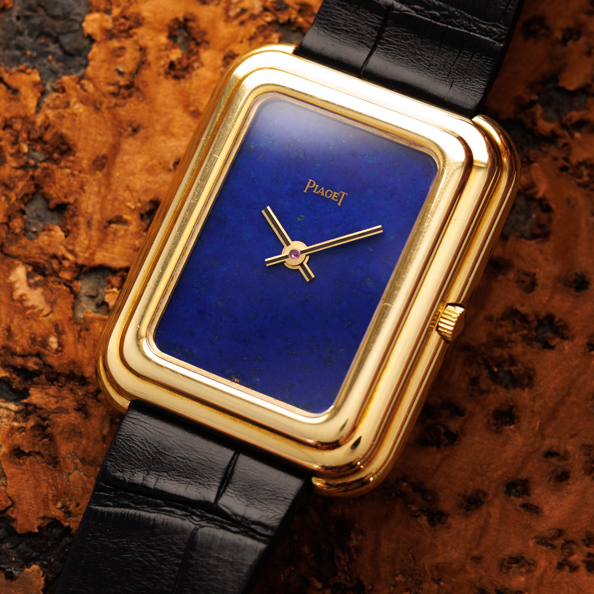Piaget - Piaget Yellow Gold Lapis Beta 21 Watch Ref. 14101 - The Keystone Watches