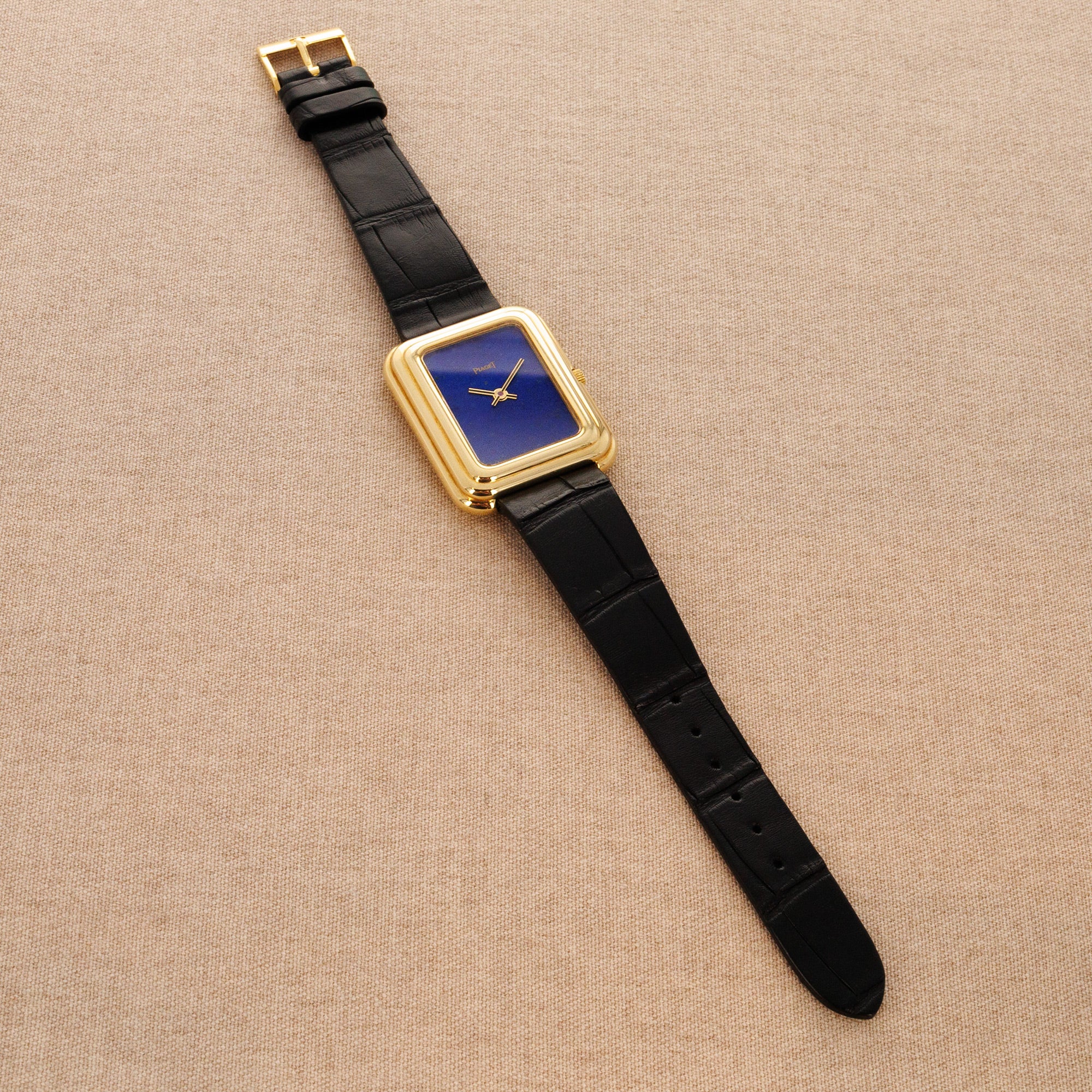 Piaget - Piaget Yellow Gold Lapis Beta 21 Watch Ref. 14101 - The Keystone Watches