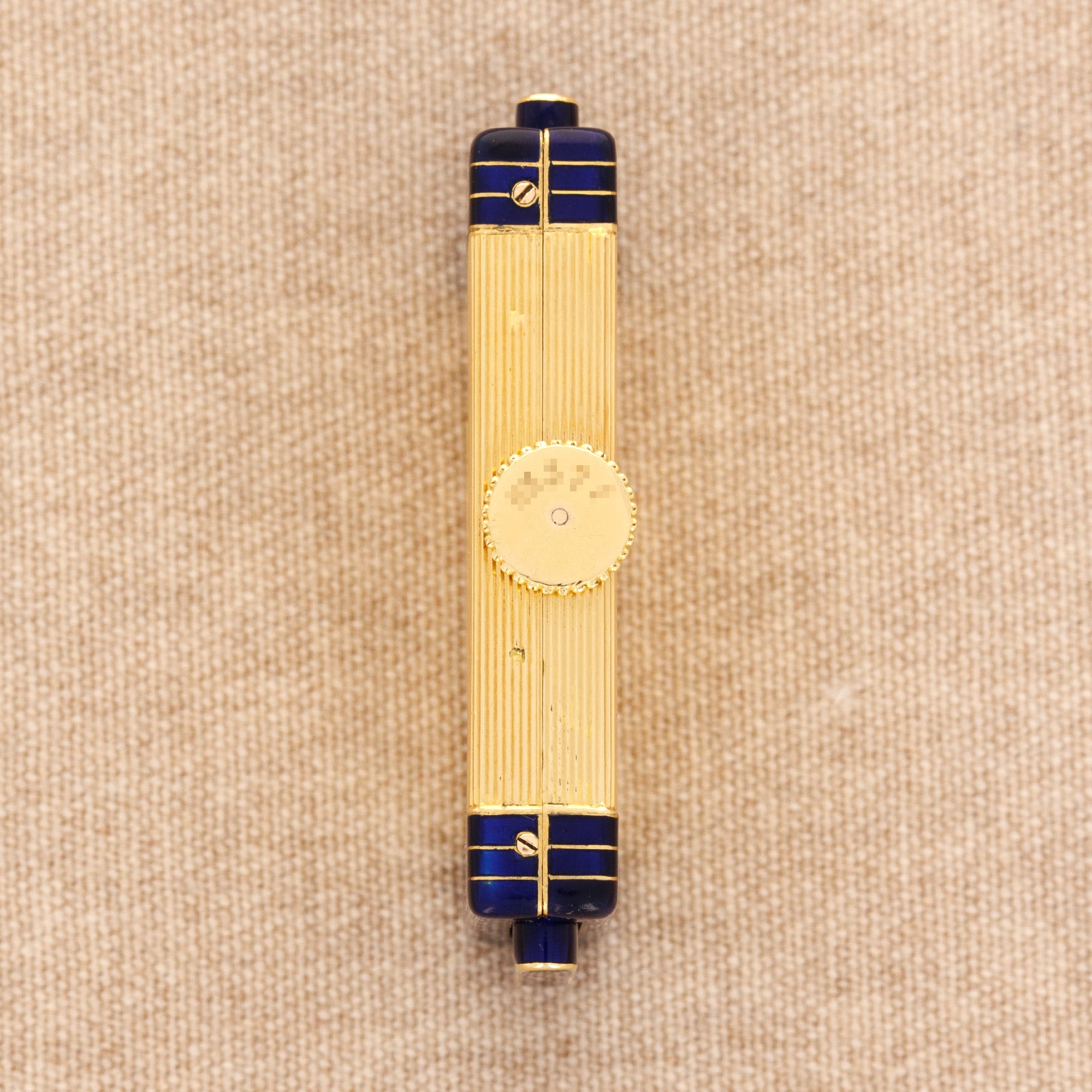 Cartier - Cartier Yellow Gold and Enamel Travel Watch - The Keystone Watches