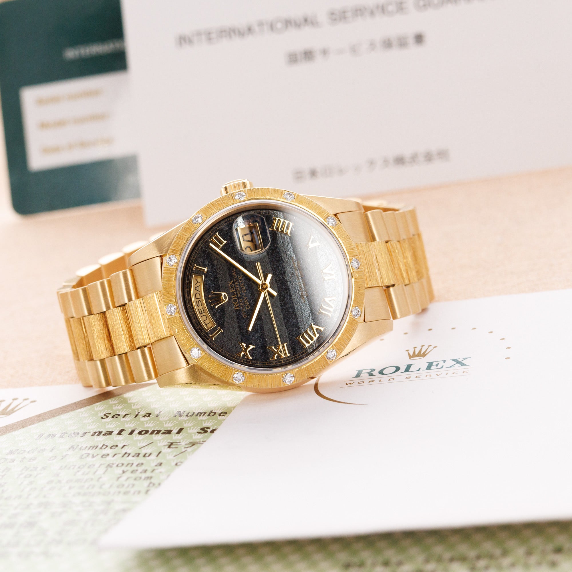 Rolex - Rolex Yellow Gold Day Date ref 18308 with Ferrite Dial - The Keystone Watches