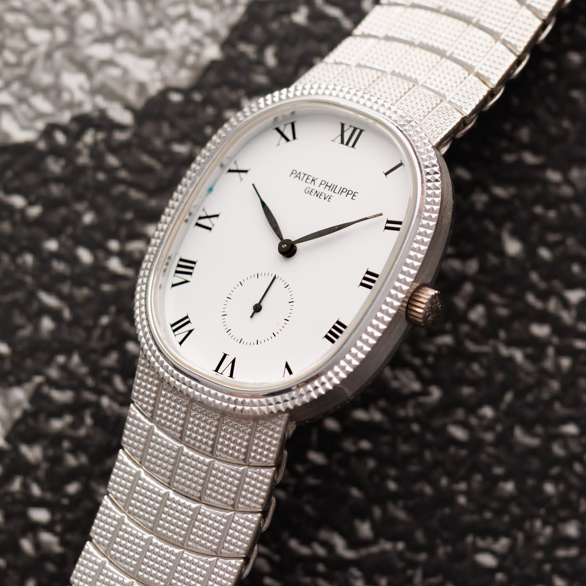 Patek Philippe - Patek Philippe White Gold Hobnail Ellipse Ref. 3987 - The Keystone Watches