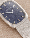 Patek Philippe - Patek Philippe White Gold Mechanical Watch Ref. 3567 with Textured Blue Dial - The Keystone Watches