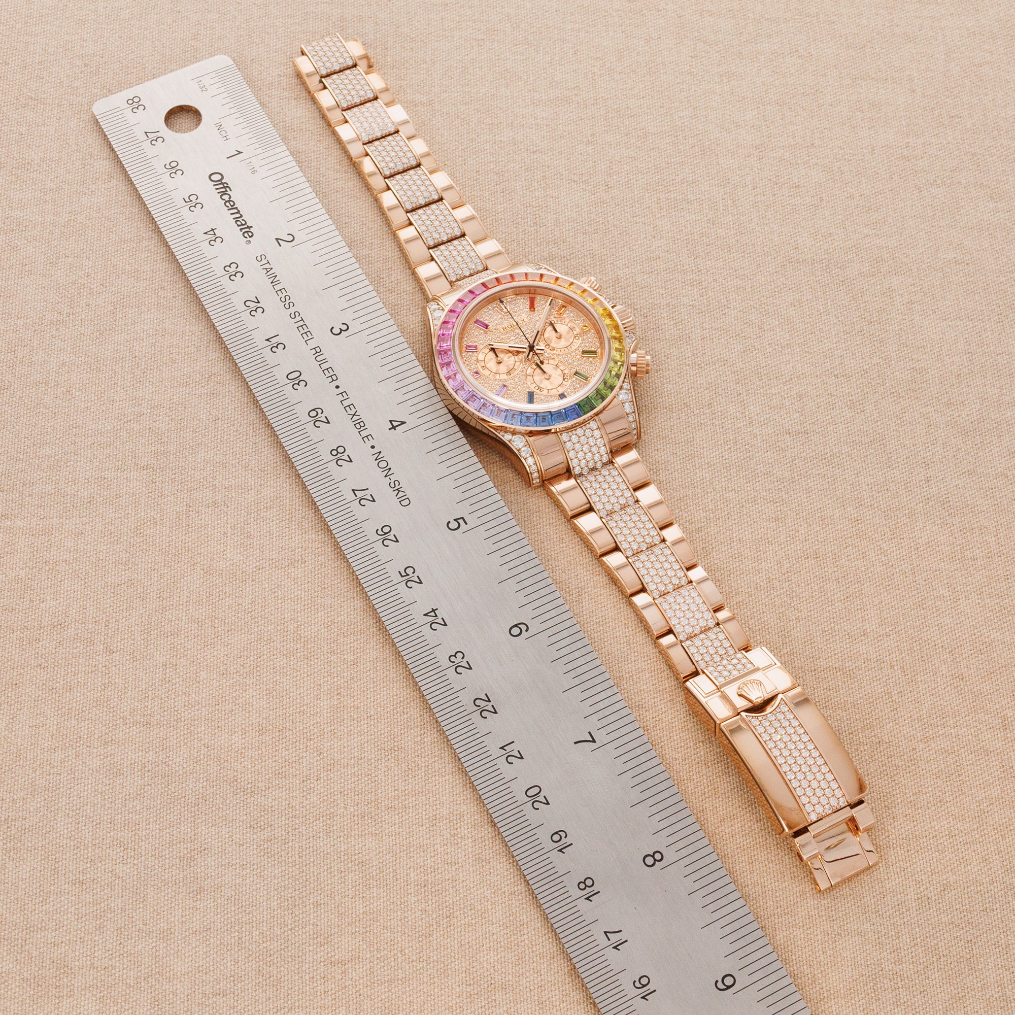Rolex - Rolex Rose Gold Cosmograph Daytona Rainbow Watch Ref. 116595 - The Keystone Watches
