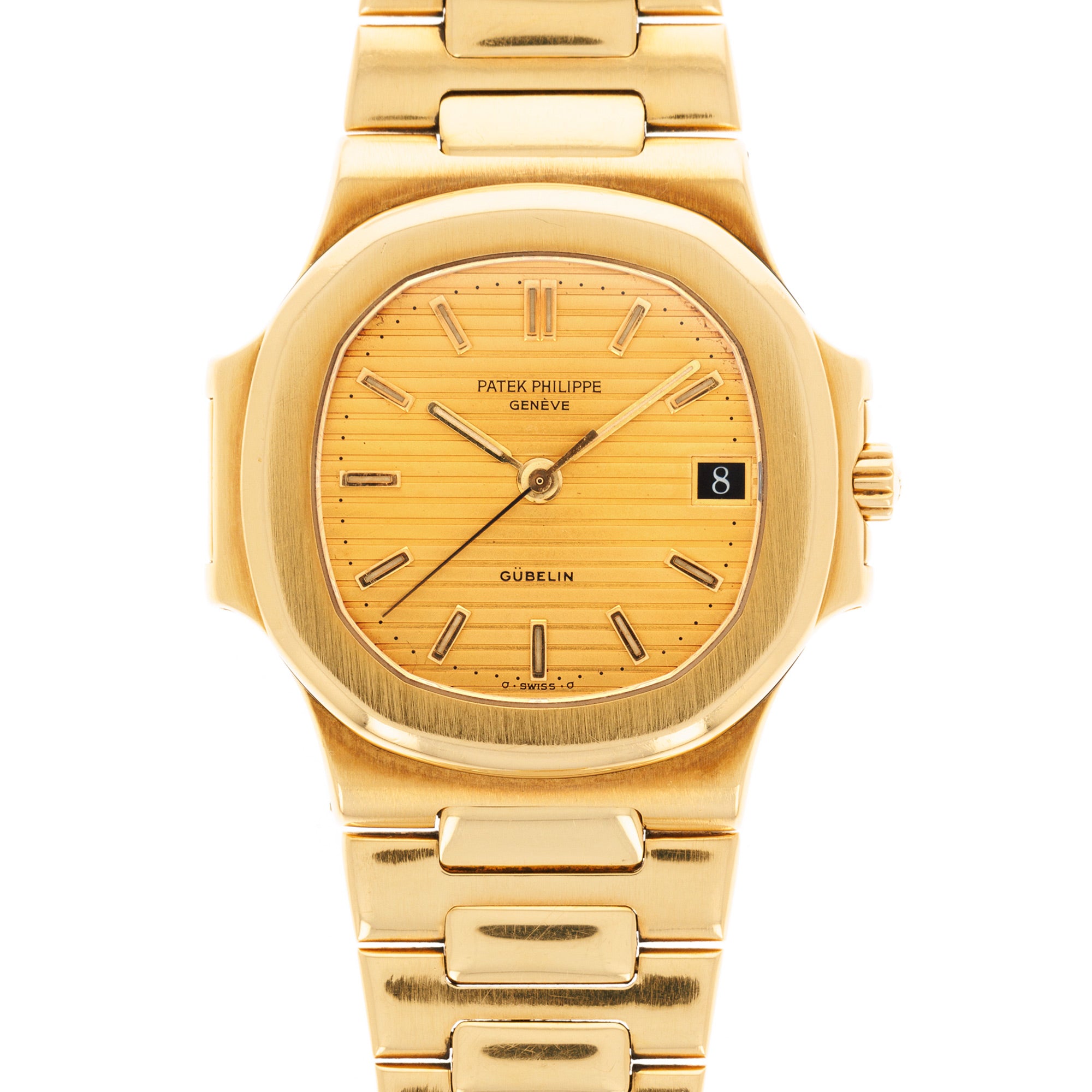 Patek Philippe - Patek Philippe Yellow Gold Nautilus Ref. 3800 Retailed by Gubelin - The Keystone Watches