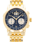 A. Lange & Sohne - A. Lange & Sohne Yellow Gold Datograph Watch Ref. 403.041 on Wellendorf Bracelet - The Keystone Watches