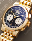 A. Lange & Sohne - A. Lange & Sohne Yellow Gold Datograph Watch Ref. 403.041 on Wellendorf Bracelet - The Keystone Watches