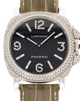Panerai - Panerai Steel Luminor Marina Ref. PAM148 with Factory Diamond Settings - The Keystone Watches