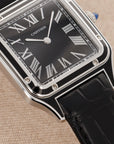 Cartier - Cartier Steel Santos Dumont Ref. WSSA0046 with Black Lacquer Dial - The Keystone Watches