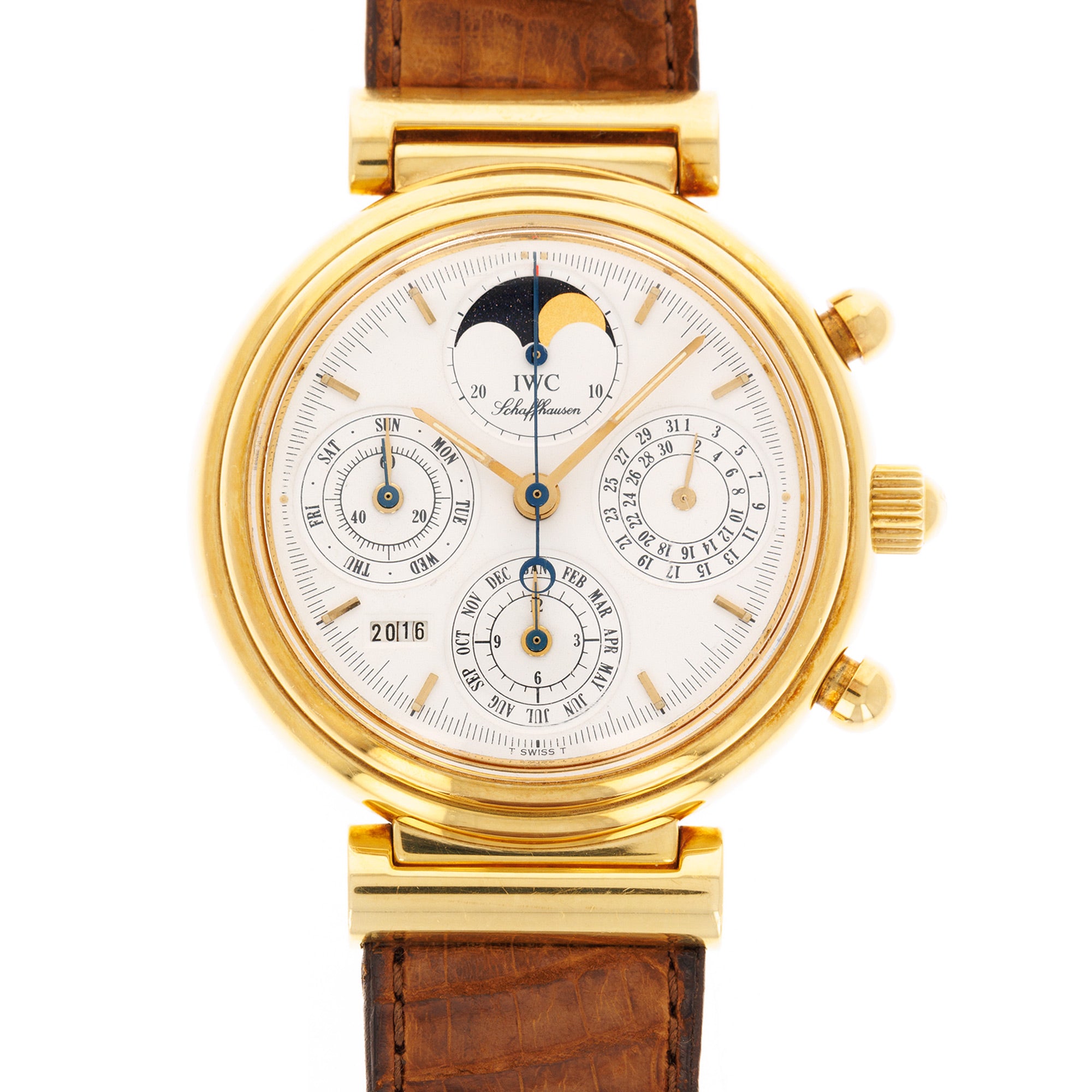 IWC - IWC Yellow Gold Da Vinci Perpetual Calendar Chronograph Ref. IW3750 - The Keystone Watches